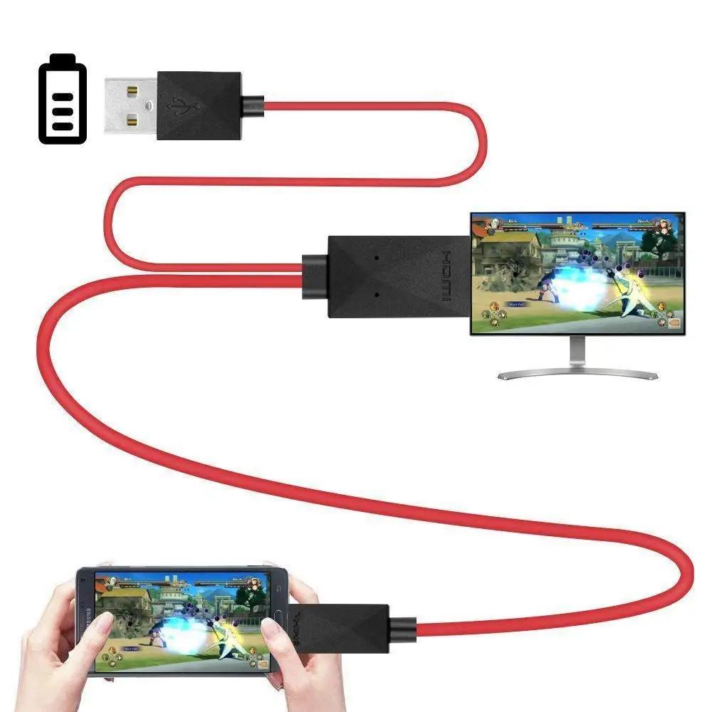 MHL ũ USB to HDMI ȣȯ  ̺, ȵ̵ , 1080P HDTV, Ｚ  S3 S4 S5 Ʈ 3/2, 6.5 Ʈ